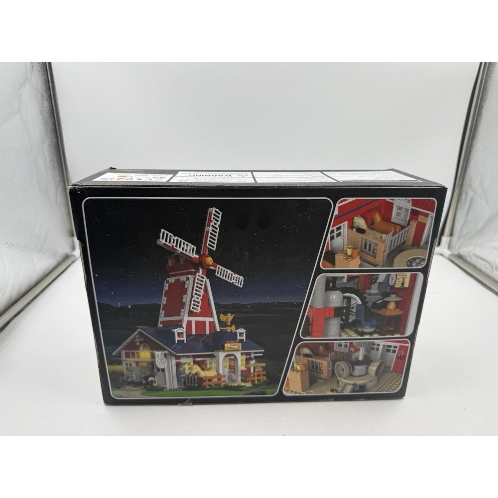 Plaxsoon Farm House Building Set With Light 1810pcs Mechanical Farm Barn Buildi